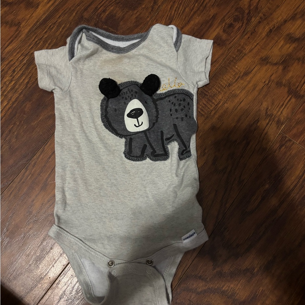 Gerber Light Gray Baby Onesie